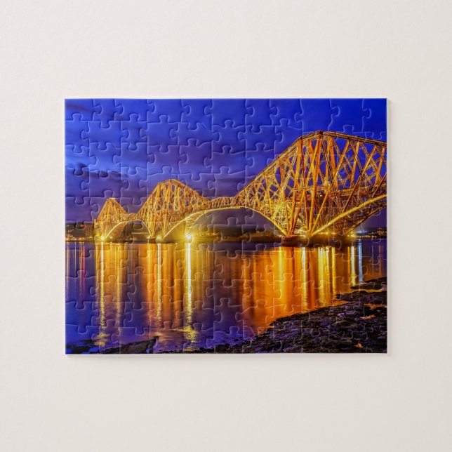 Forth Bridge, Skottland Pussel (Horisontell)