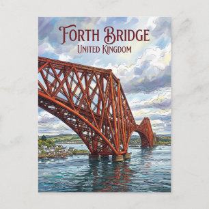 Forth Bridge Storbritannien Vykort