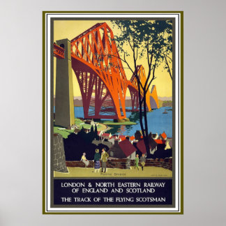Forth Bridge Vintage resor Poster