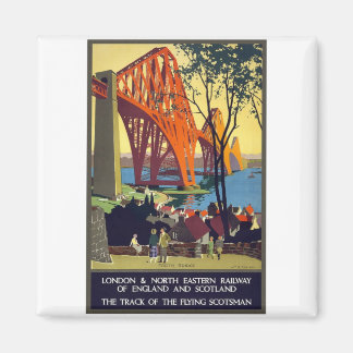 Forth Bridge - Vintage resor Poster konst Magnet
