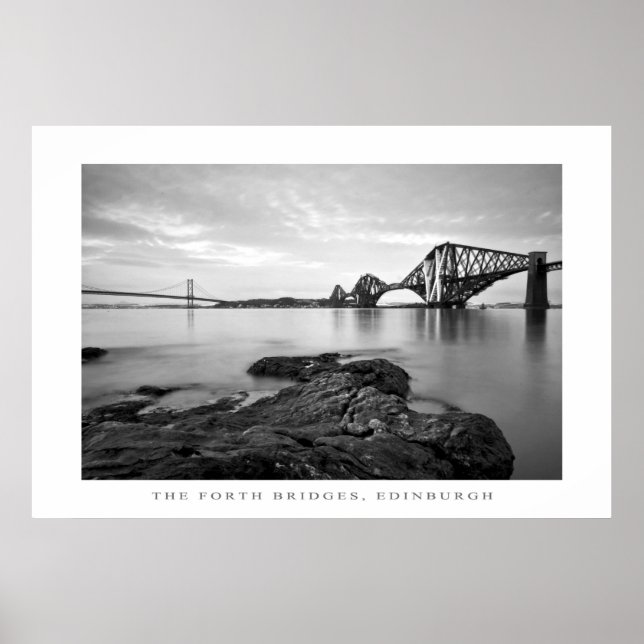 Forth Bridges, Edinburgh - Skriv ut Poster (Framsidan)