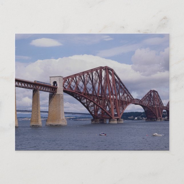Forth Rail Bridge, Skottland Vykort (Framsida)
