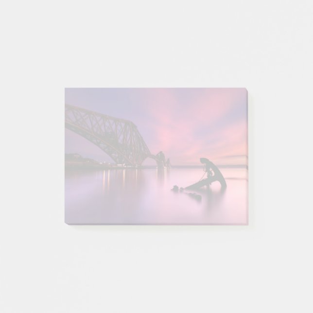 Forth Rail Bridge vid sunset| Skottland Post-it Block (Framsida)