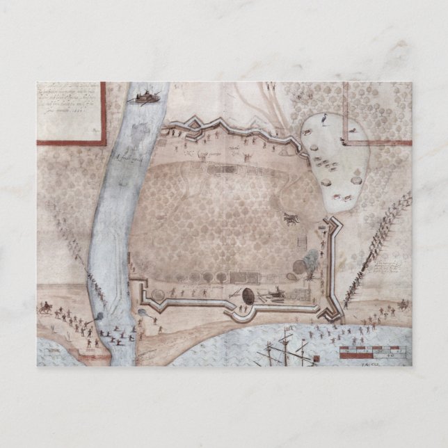 Fortified Encampment, Puerto Rico Vykort (Framsida)