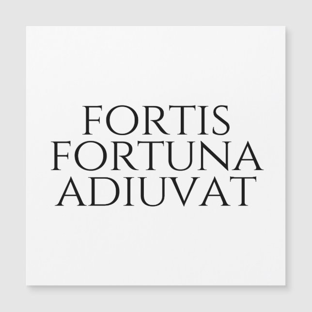 Fortis Fortuna Adiuvat (Framsida)