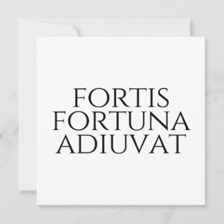 Fortis Fortuna Adiuvat Inbjudningar