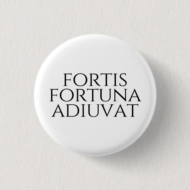Fortis Fortuna Adiuvat Knapp (Framsida)