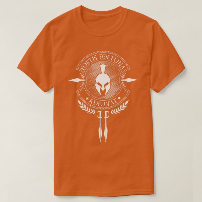 Fortis Fortuna Adiuvat Latin T Shirt (Design framsida)