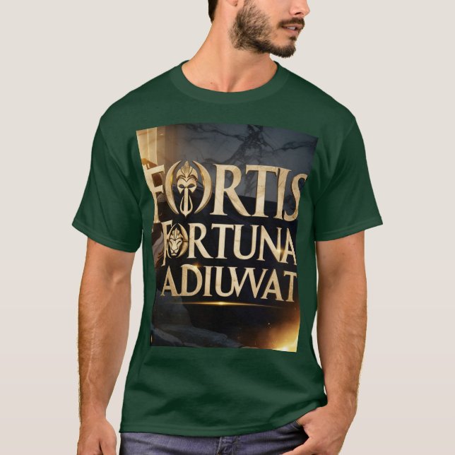 **"Fortis Fortuna Adiuvat - ShaMen's Basic T-Shirt (Framsida)