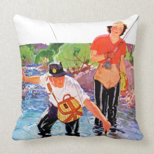 Förtjäna en fisk av R.J. Cavaliere Kudde