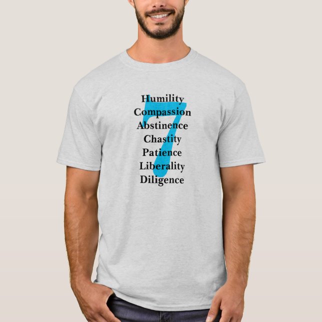 Förtjänster och syndar tee shirt (Framsida)