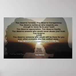 Förtjänstfull vy poster