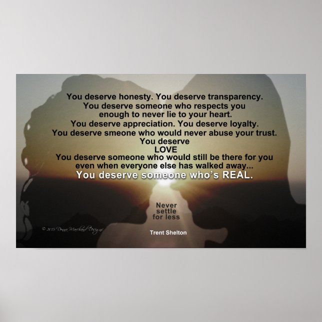 Förtjänstfull vy poster (Framsidan)