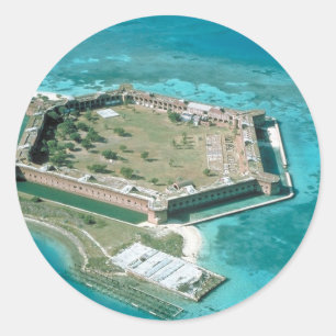 FortJefferson nationalpark Runt Klistermärke