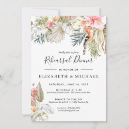 Förtjusad afrikansk Safari Rehearsal Middag Inbjudningar