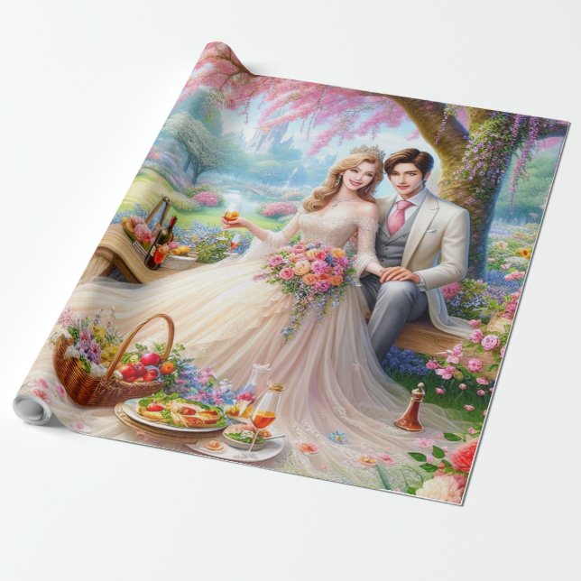 Förtjusad efter presentpapper (Utrullad)