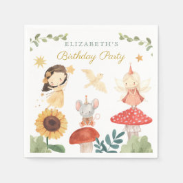 Förtjusad fågellsdyssvamp pappersservett