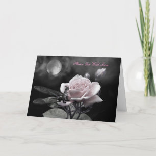 Förtjusad rosa på nätterna. kort
