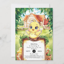 Förtjusad småkyckling