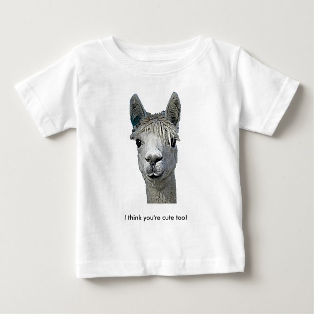 Förtjusande Alpaca Tee Shirt (Framsida)