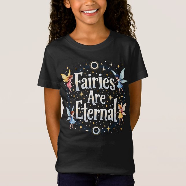 Förtjusande Älvor är EInternal Magic Fairy Kids T Shirt (Framsida)