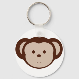 Förtjusande apa Keychain Nyckelring