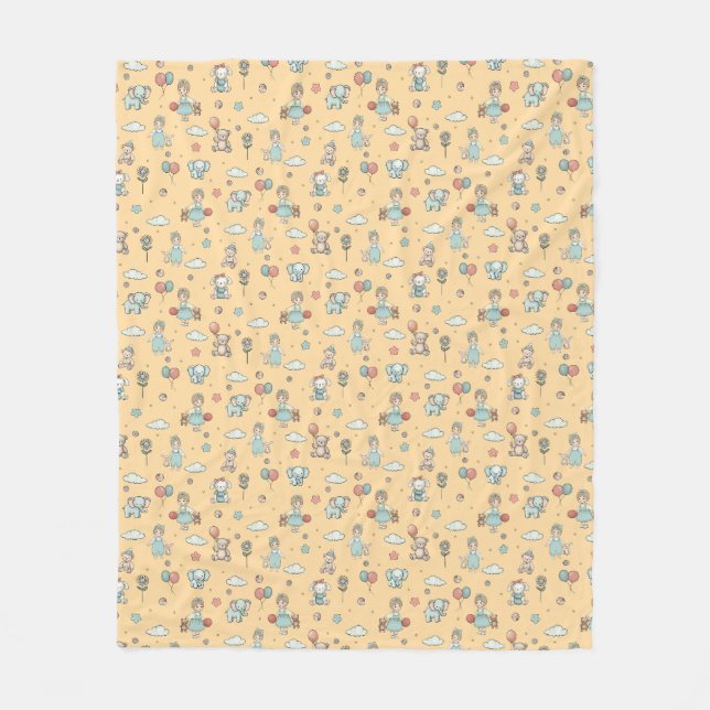 Förtjusande barn fleecefilt (Framsidan)