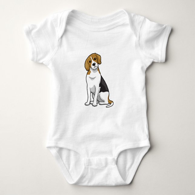 Förtjusande Beagle Tee (Framsida)
