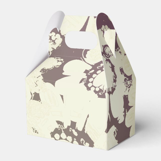 Förtjusande Blommigtens bröllopsförmån Presentaskar (Framsidan Sidan)