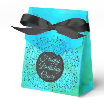 Förtjusande botaniskt blått Personlig