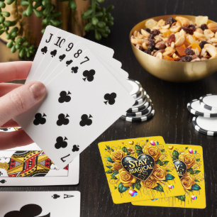 Förtjusande Bouquet av Ro och hjärta Casinokort