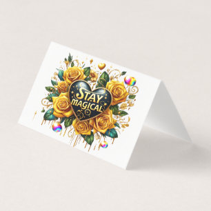 Förtjusande Bouquet av Ro och hjärta Kort