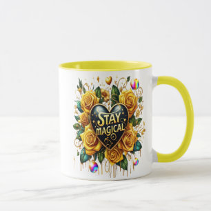 Förtjusande Bouquet av Ro och hjärta Mugg