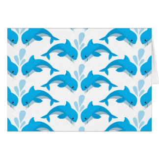 Förtjusande delfiner hälsningskort