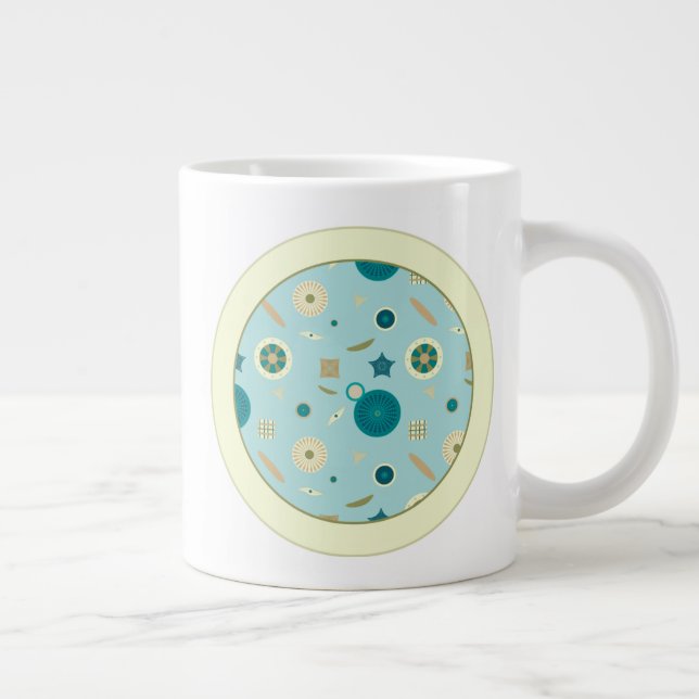 Förtjusande Diatoms Specialty Mugg Jumbo Mugg (Höger)