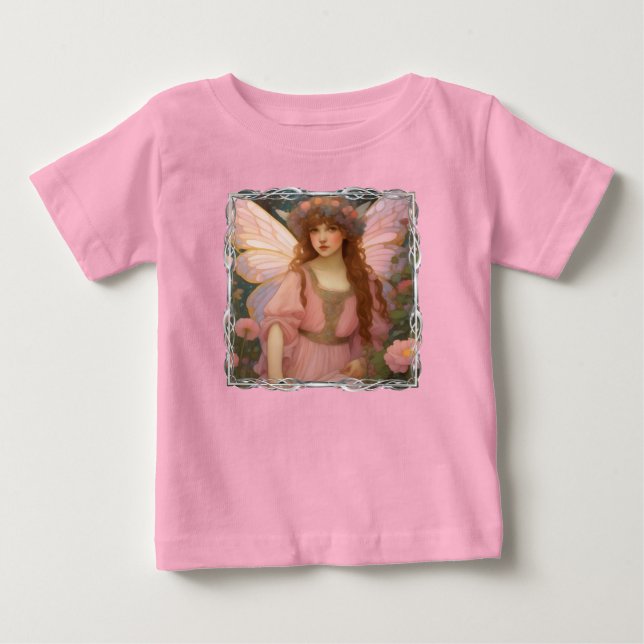 Förtjusande drömmar: En vismisk Rosa Fairy Porträt T Shirt (Framsida)