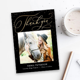 Förtjusande EDITABLE FÄRG Studenten Tack Kort