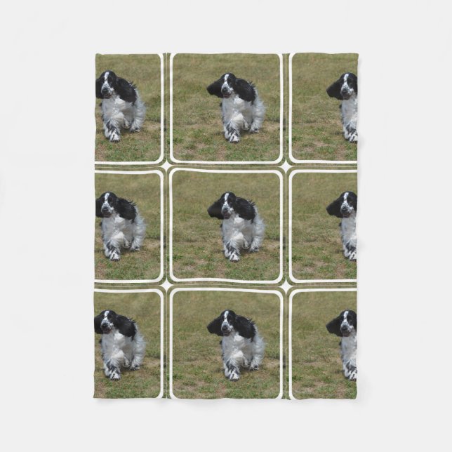 Förtjusande engelskacockerspanielSpaniel Fleecefilt (Framsidan)