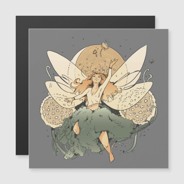 Förtjusande Fairy - Whimsical Fantasy Art (Fram/baksida)