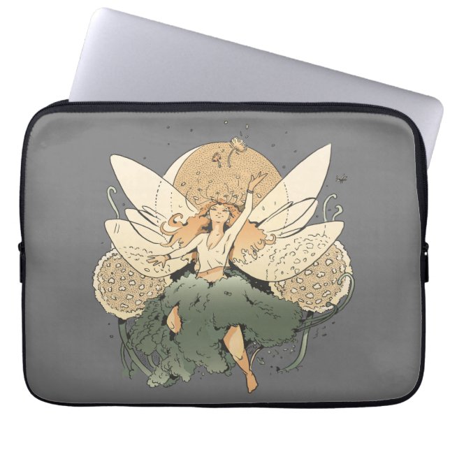 Förtjusande Fairy - Whimsical Fantasy Art Laptop Fodral (Framsidan)
