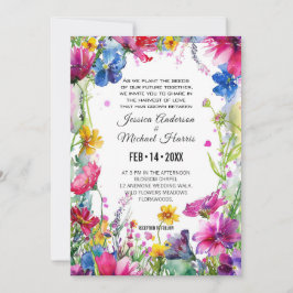 Förtjusande färgstarka skuggblommor inbjudningar