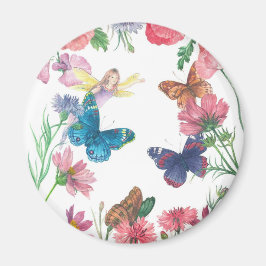 Förtjusande Flower Fairy Magnet