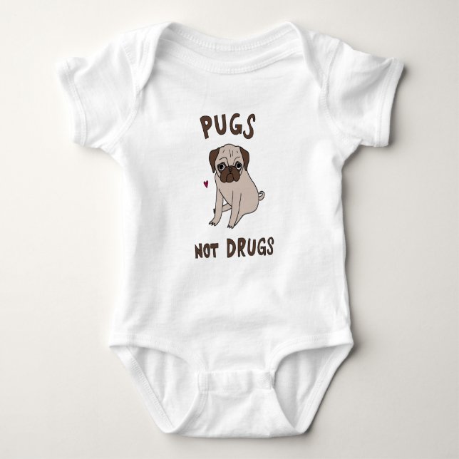 Förtjusande för sötsak mops lite tee shirt (Framsida)