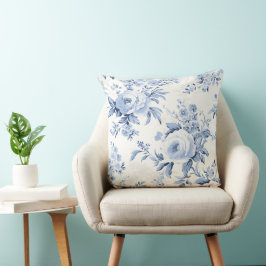 Förtjusande Fransk Blue Serenity Kudde