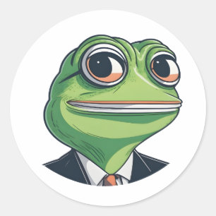 Förtjusande Frog Art: Diva in i Stollig Runt Klistermärke