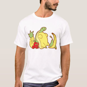 Förtjusande fruktsköldpadda t-shirt