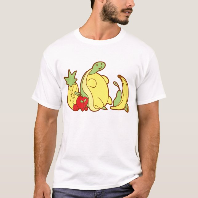 Förtjusande fruktsköldpadda t-shirt (Framsida)