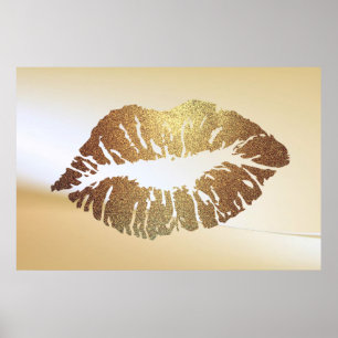 Förtjusande glitterläppar, Kyss Poster