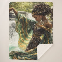 Förtjusande gudinna av Magic Waterfall