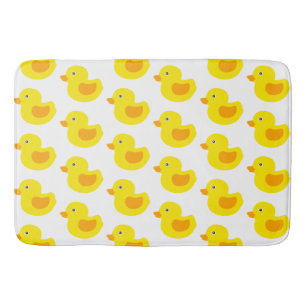 Förtjusande gult gummi duckar Duckies Badrumsmatta